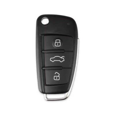 Audi 3 Buton Sustalı Kumanda Kabı - Audi