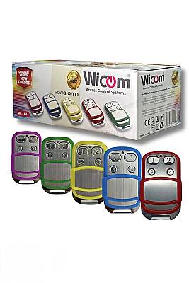 Wicom UK-44 Akıllı Otopark Garaj Kumandası 50'li Paket Mavi-Yeşil-Fuşya-Kırmızı 10'ar Adet - Wicom